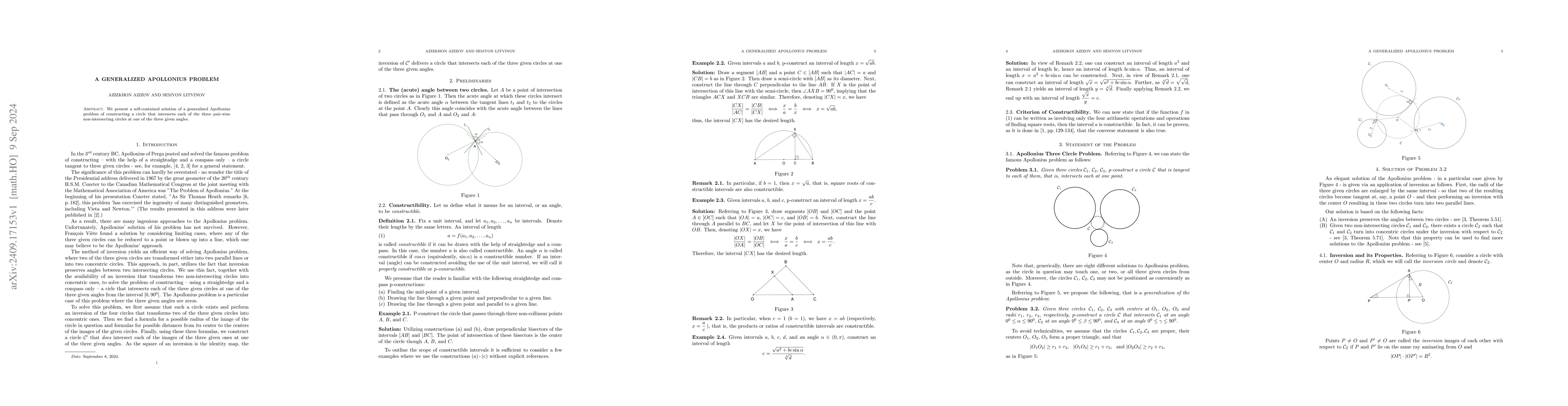 Thumbnail for A generalized Apollonius problem