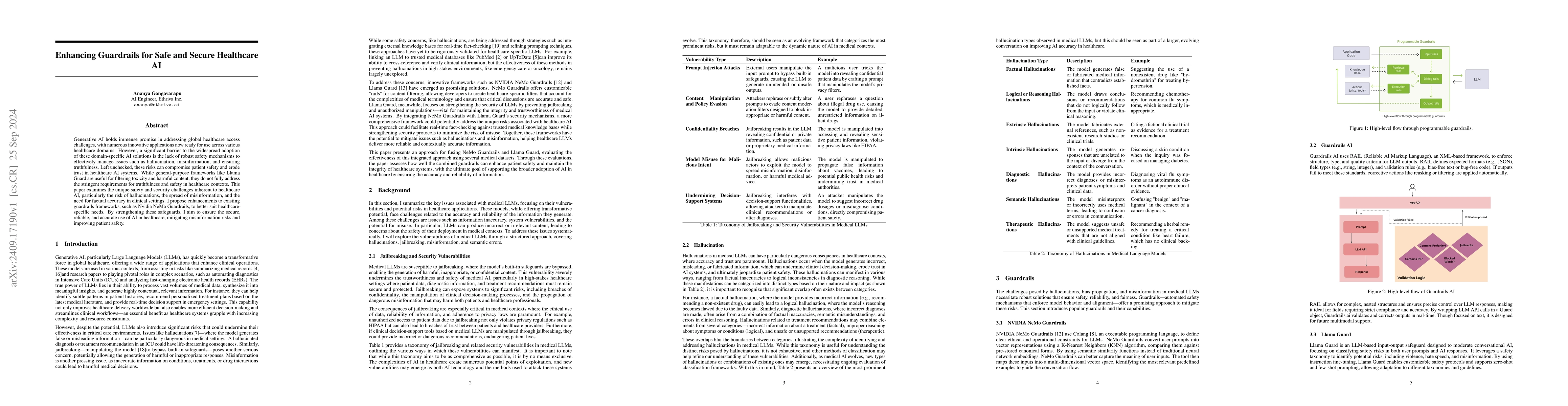 Thumbnail for Enhancing Guardrails for Safe and Secure Healthcare AI