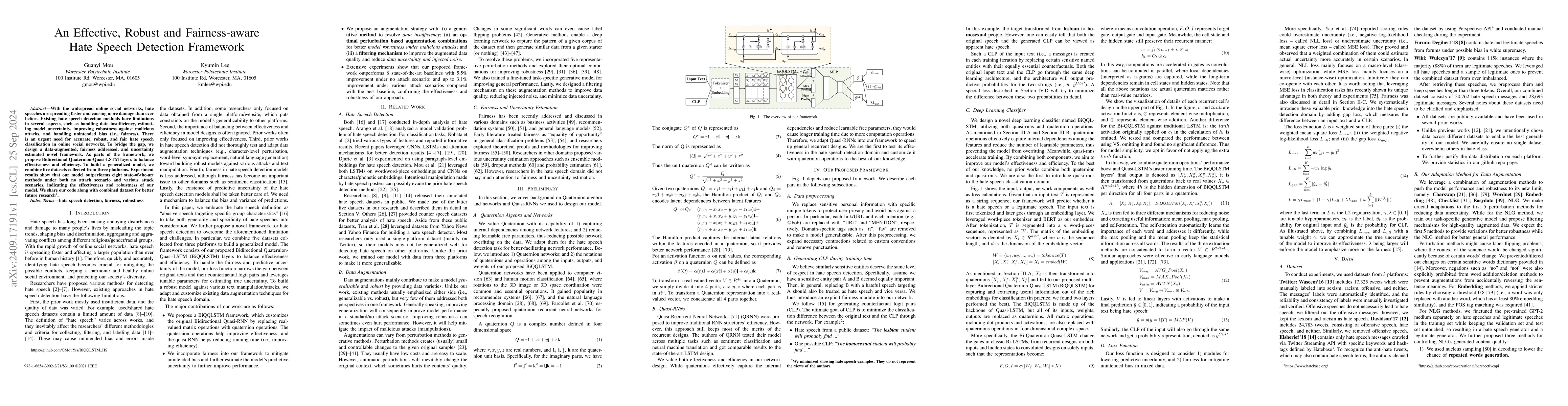 Thumbnail for An Effective, Robust and Fairness-aware Hate Speech Detection Framework