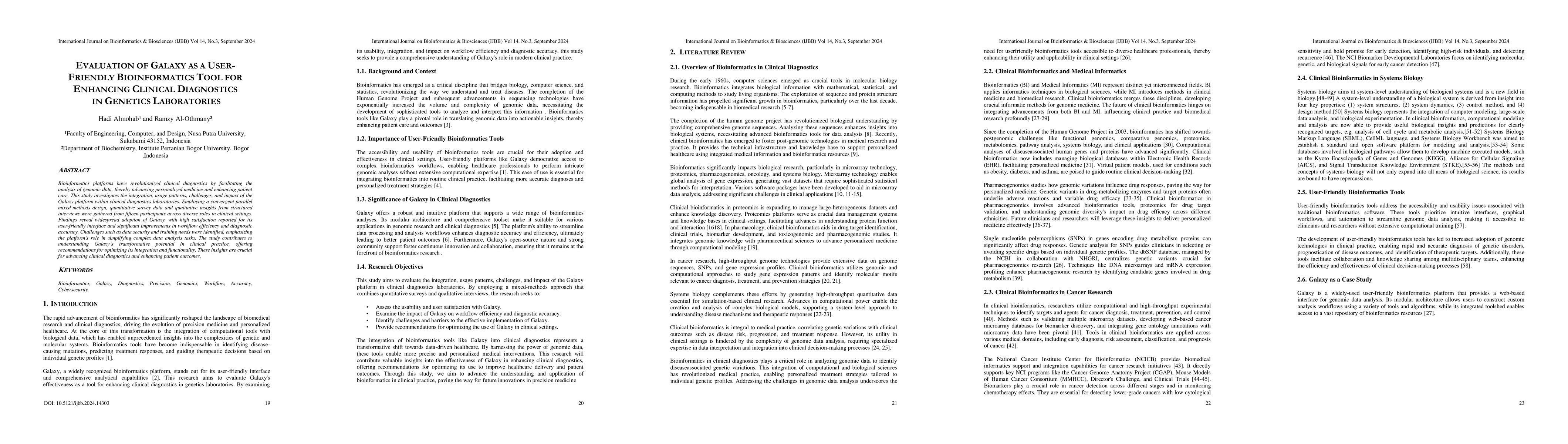 Thumbnail for Evaluation of Galaxy as a User-friendly Bioinformatics Tool for
  Enhancing Clinical Diagnostics in Genetics Laboratories