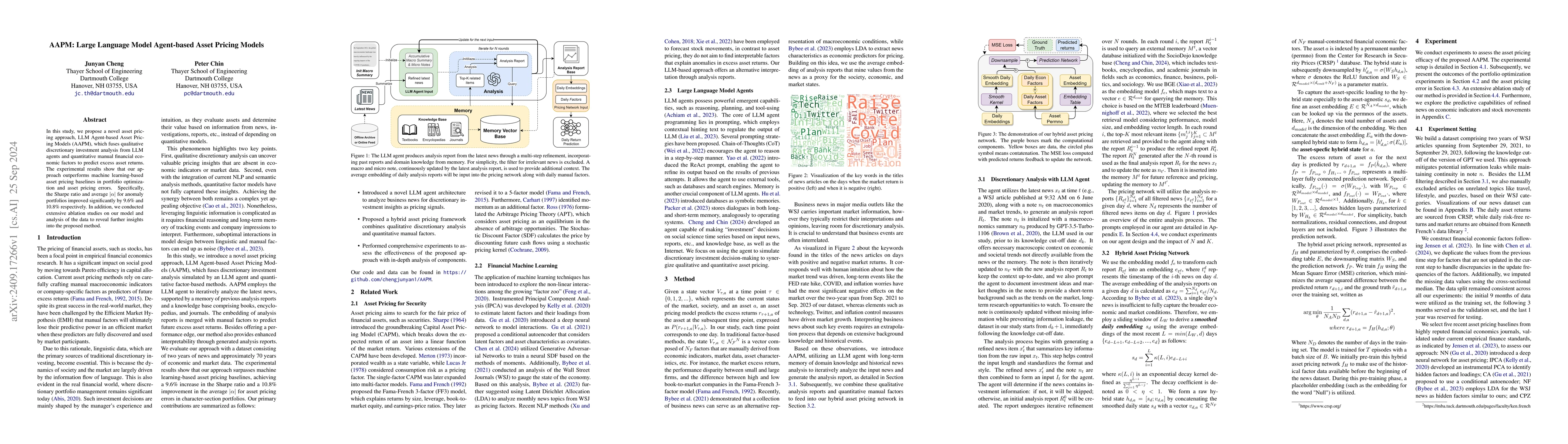 Thumbnail for AAPM: Large Language Model Agent-based Asset Pricing Models