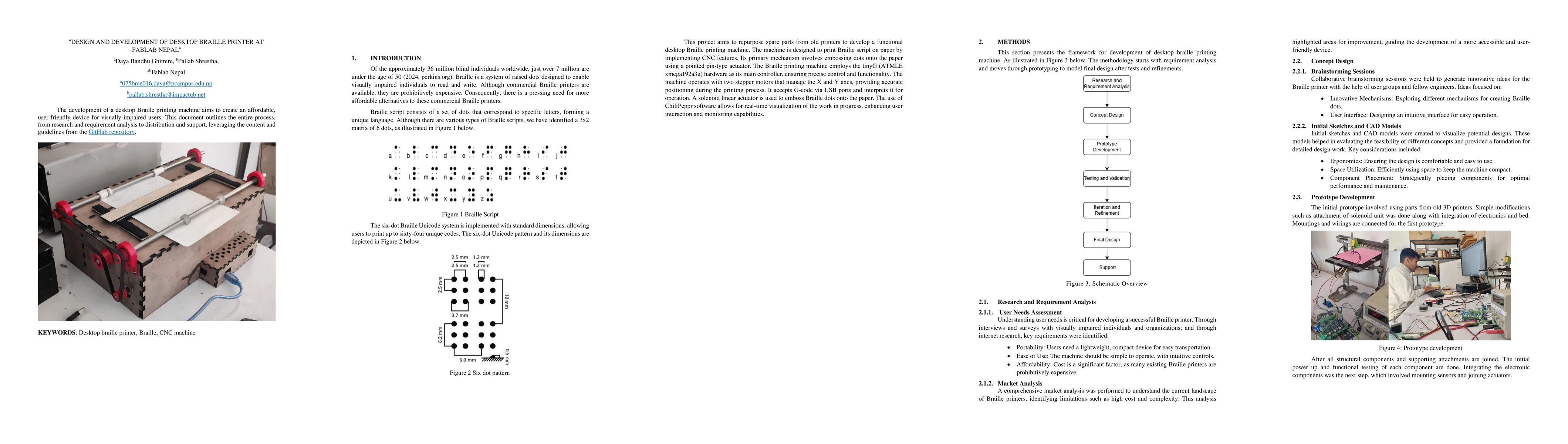 Thumbnail for Design and development of desktop braille printing machine at Fablab
  Nepal