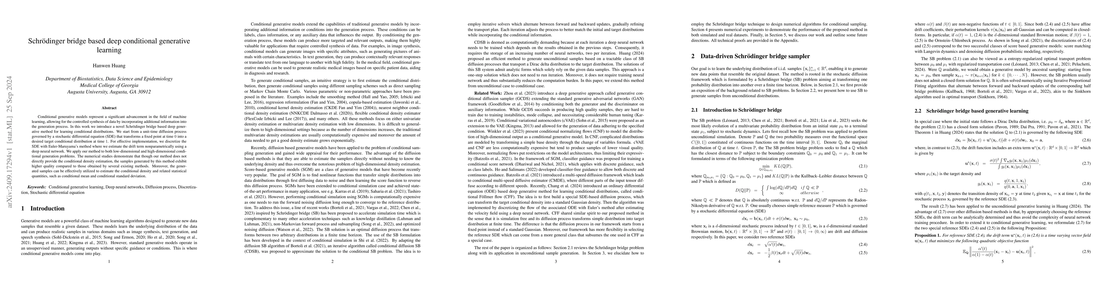 Thumbnail for Schrödinger bridge based deep conditional generative learning