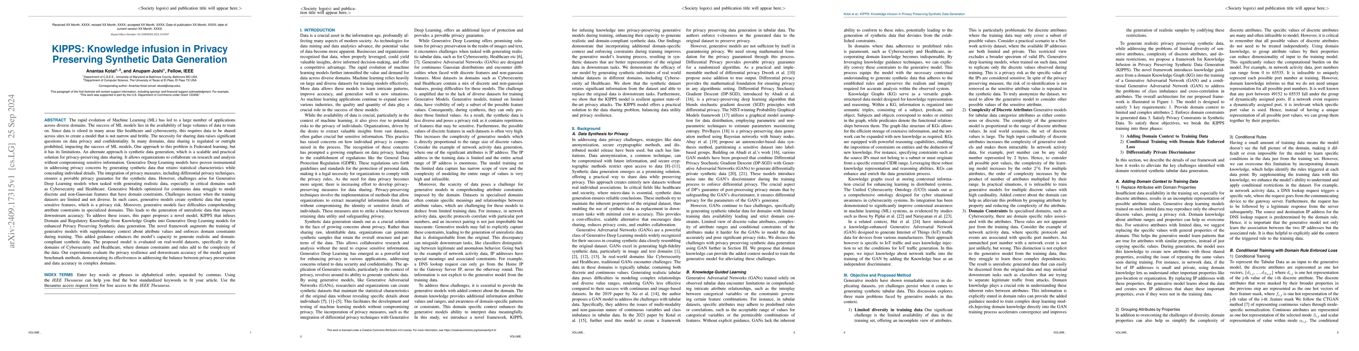 Thumbnail for KIPPS: Knowledge infusion in Privacy Preserving Synthetic Data
  Generation