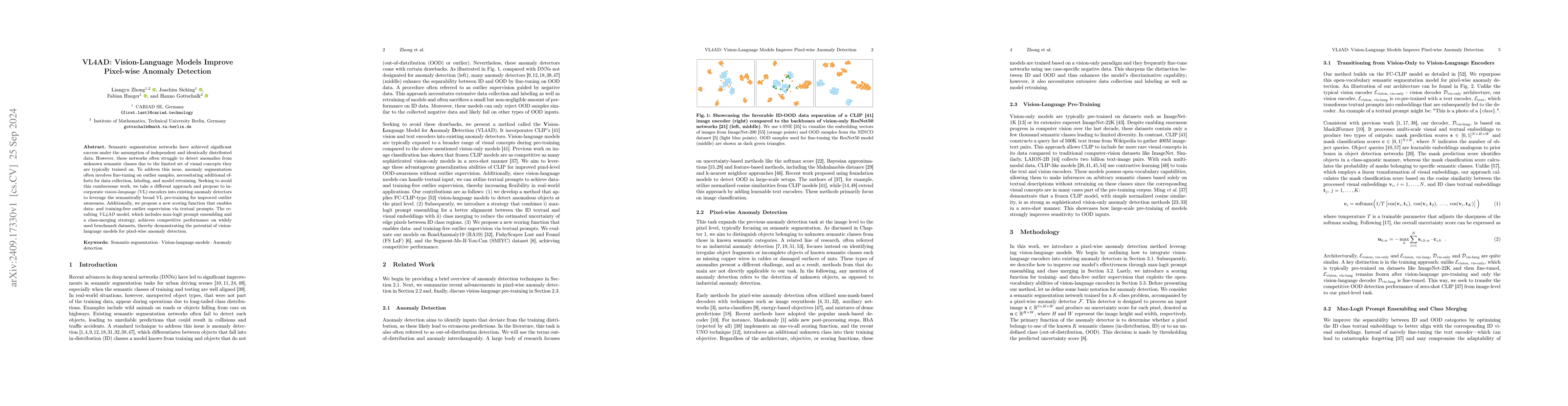 Thumbnail for VL4AD: Vision-Language Models Improve Pixel-wise Anomaly Detection