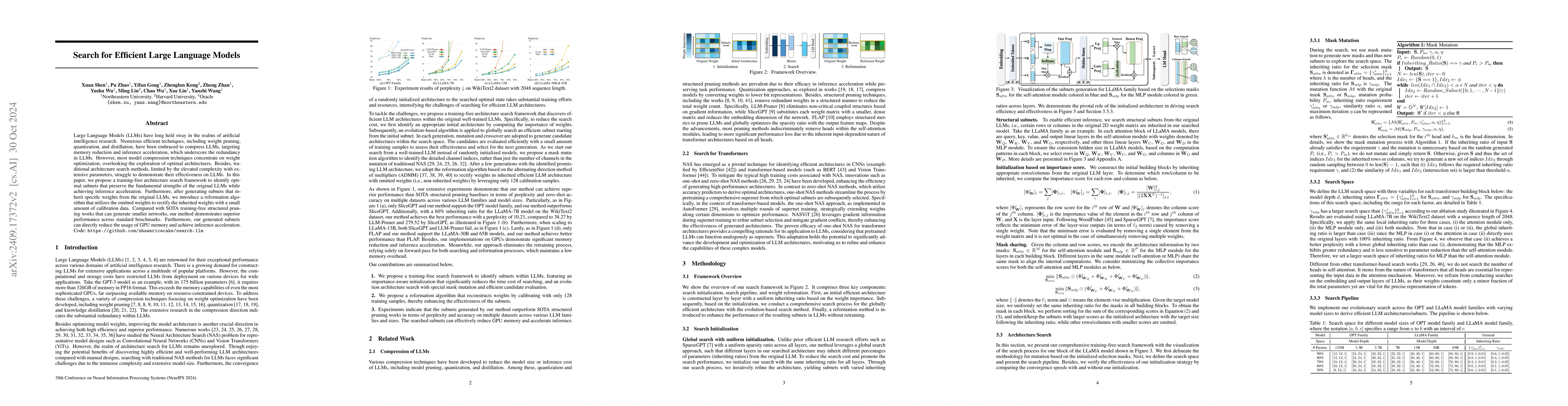 Thumbnail for Search for Efficient Large Language Models