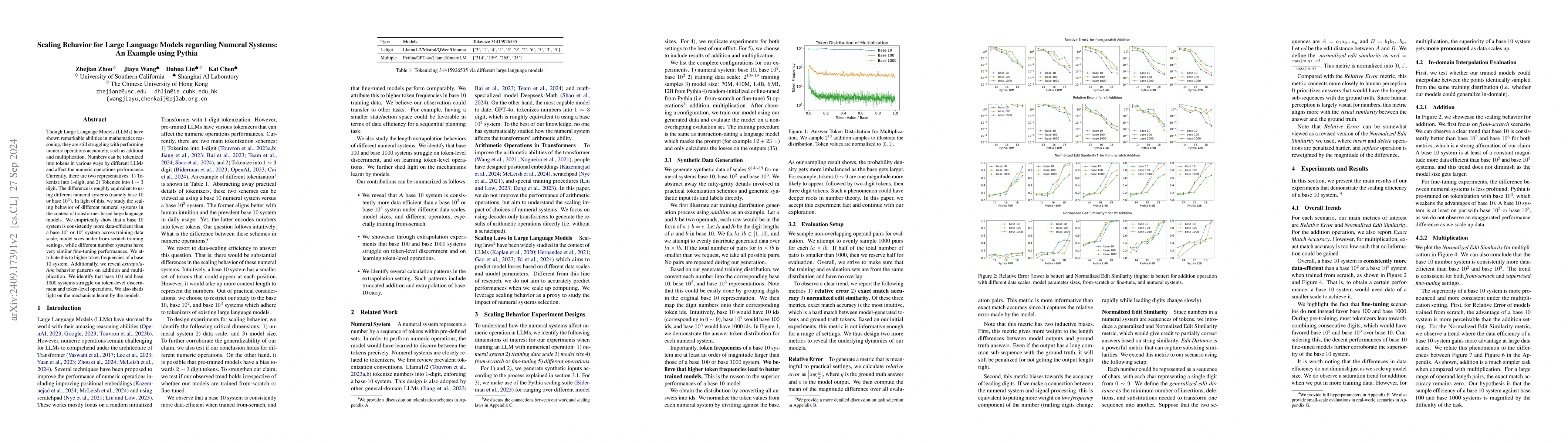 Thumbnail for Scaling Behavior for Large Language Models regarding Numeral Systems: An
  Example using Pythia
