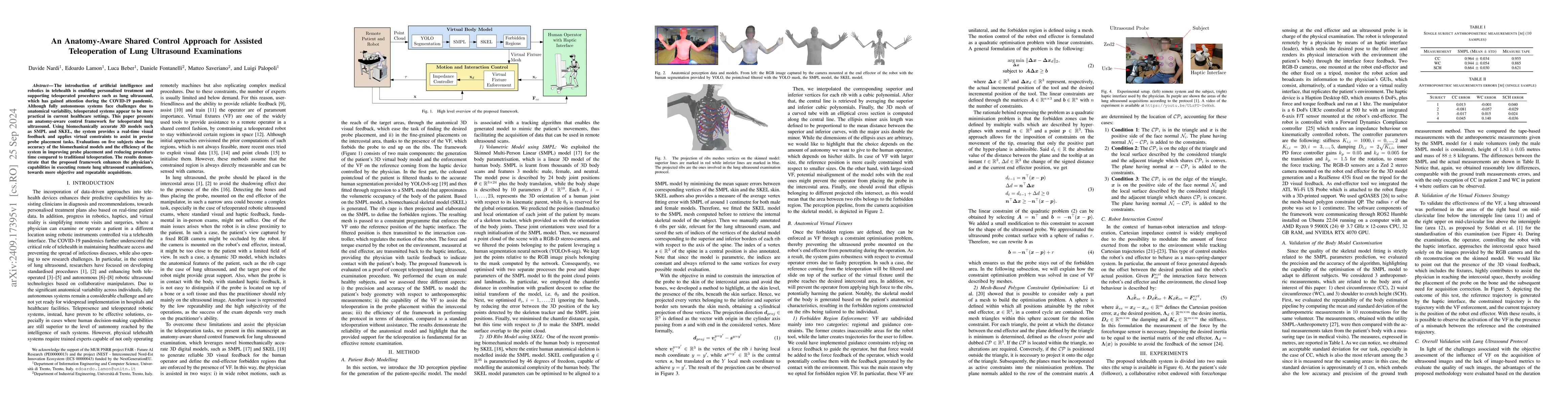 Thumbnail for An Anatomy-Aware Shared Control Approach for Assisted Teleoperation of
  Lung Ultrasound Examinations