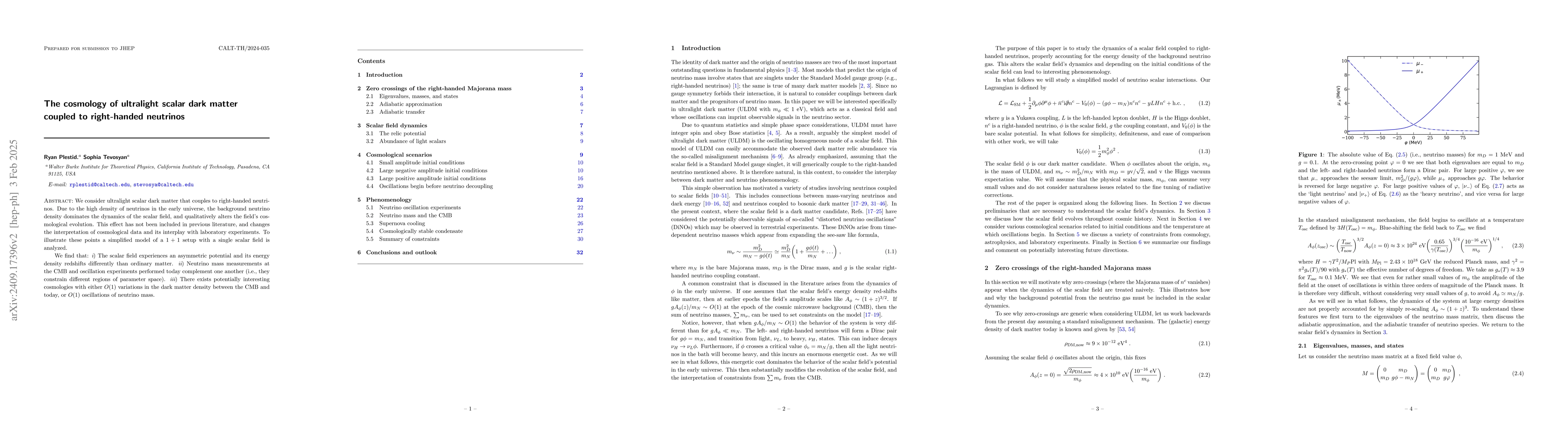 Thumbnail for The cosmology of ultralight scalar dark matter coupled to right-handed
  neutrinos