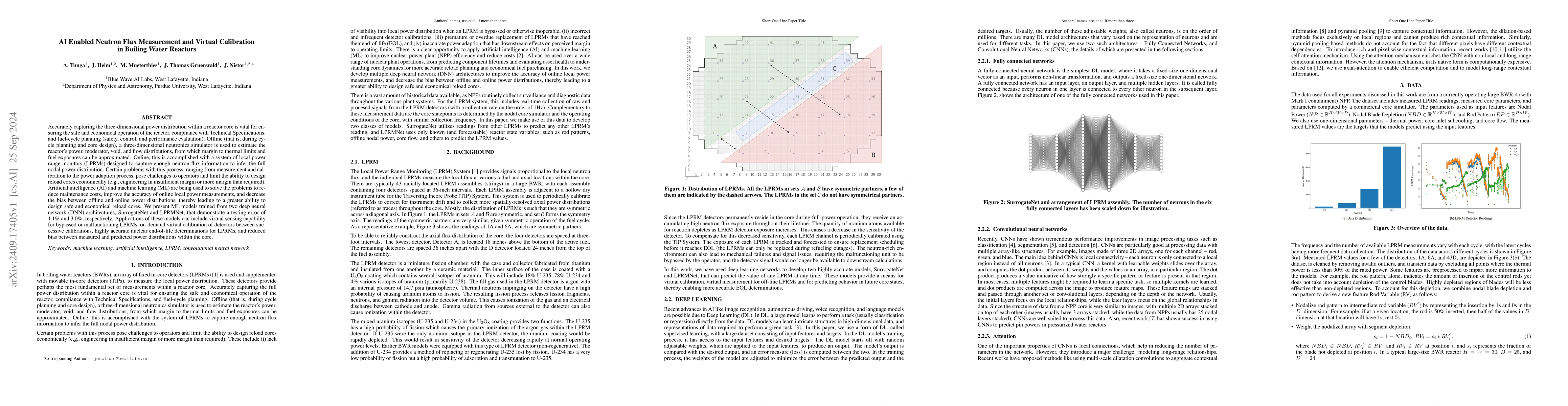 Thumbnail for AI Enabled Neutron Flux Measurement and Virtual Calibration in Boiling
  Water Reactors