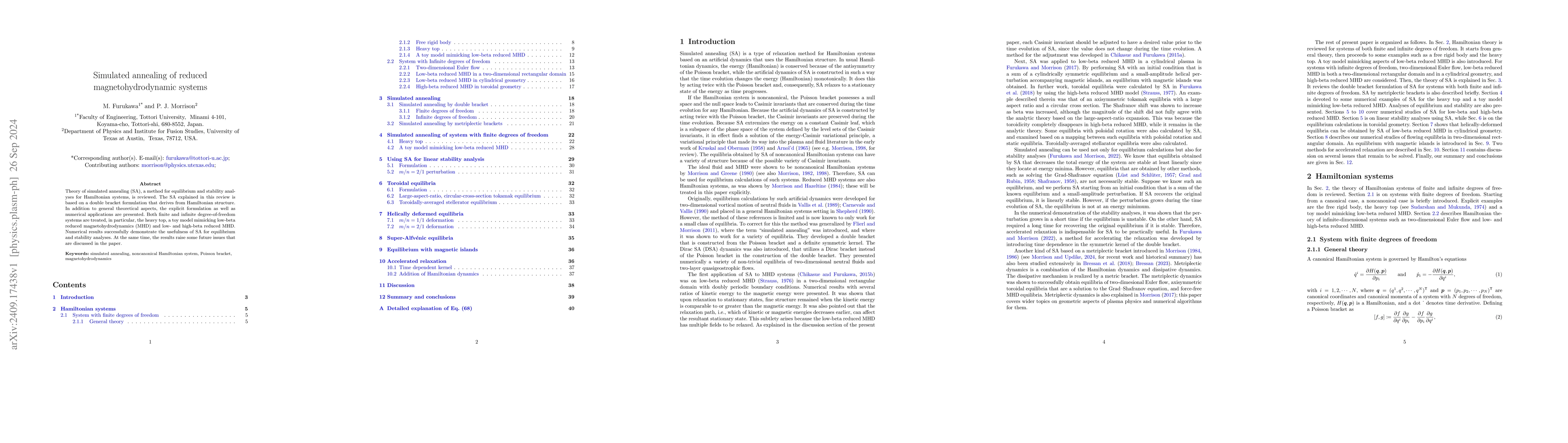 Thumbnail for Simulated annealing of reduced magnetohydrodynamic systems
