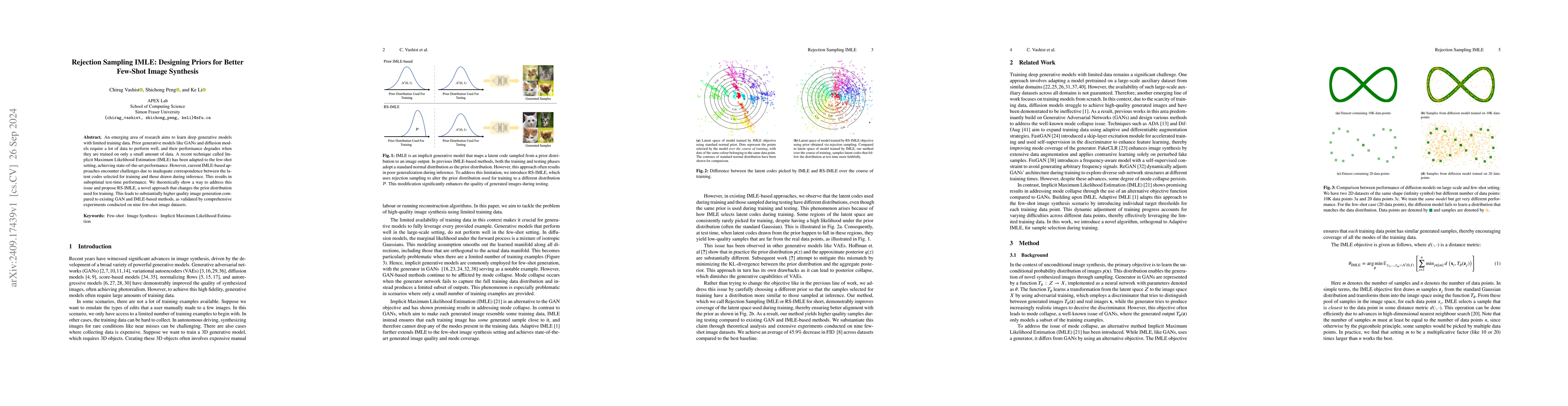 Thumbnail for Rejection Sampling IMLE: Designing Priors for Better Few-Shot Image
  Synthesis