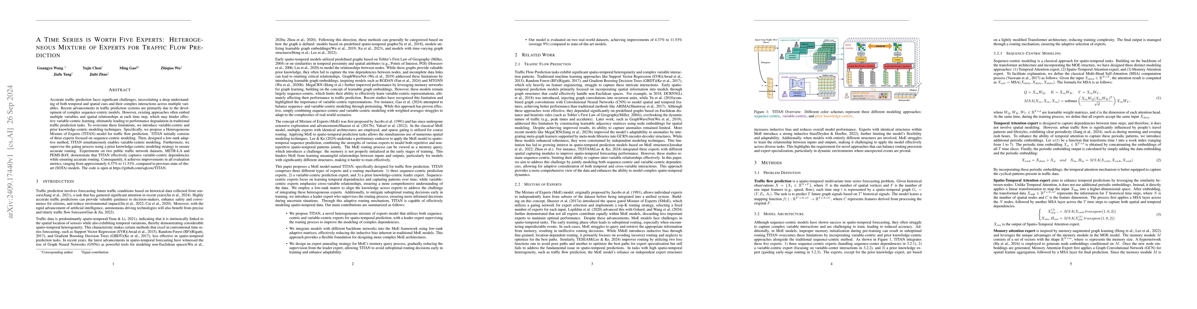 Thumbnail for A Time Series is Worth Five Experts: Heterogeneous Mixture of Experts
  for Traffic Flow Prediction