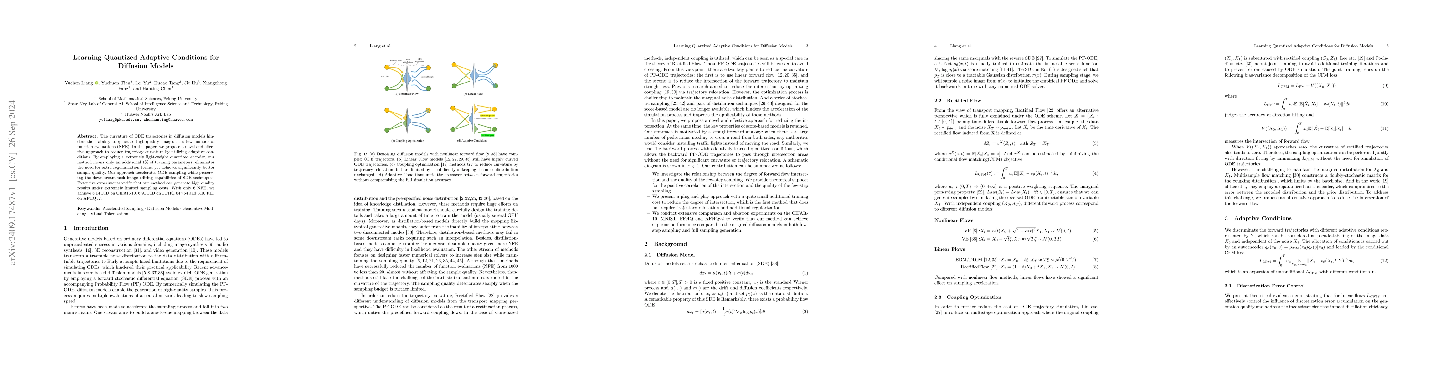 Thumbnail for Learning Quantized Adaptive Conditions for Diffusion Models