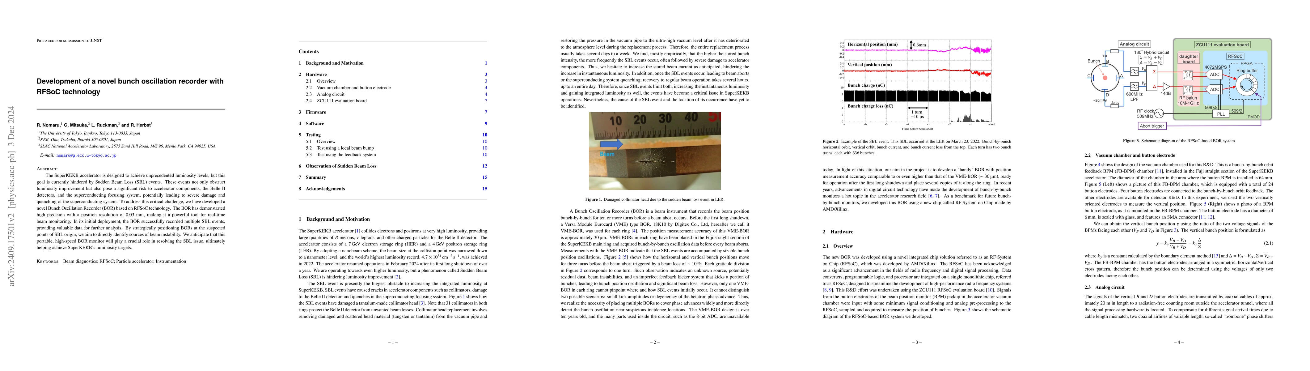 Thumbnail for Development of a novel bunch oscillation recorder with RFSoC technology