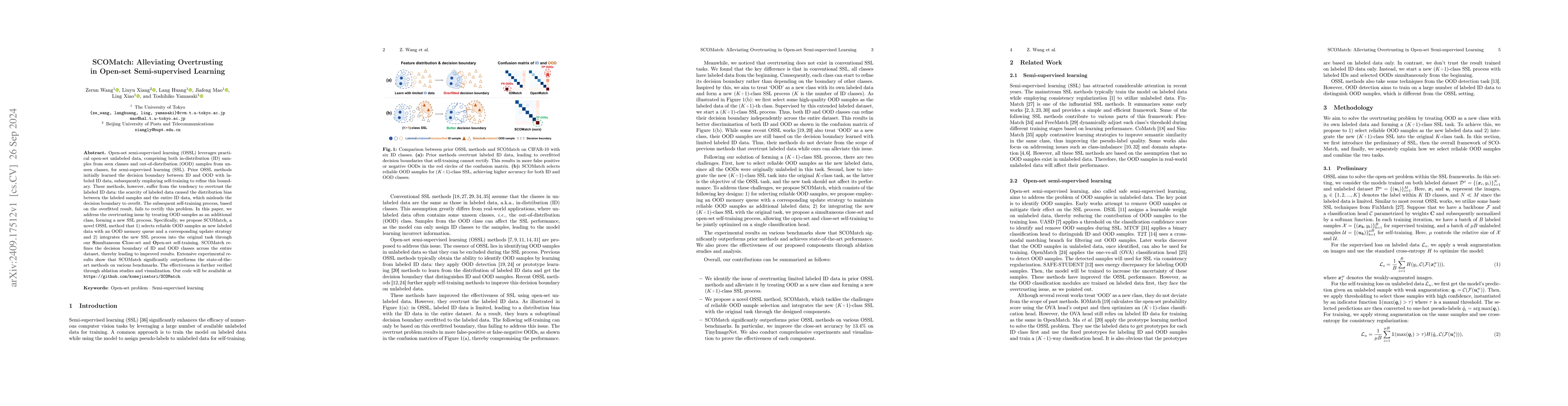 Thumbnail for SCOMatch: Alleviating Overtrusting in Open-set Semi-supervised Learning