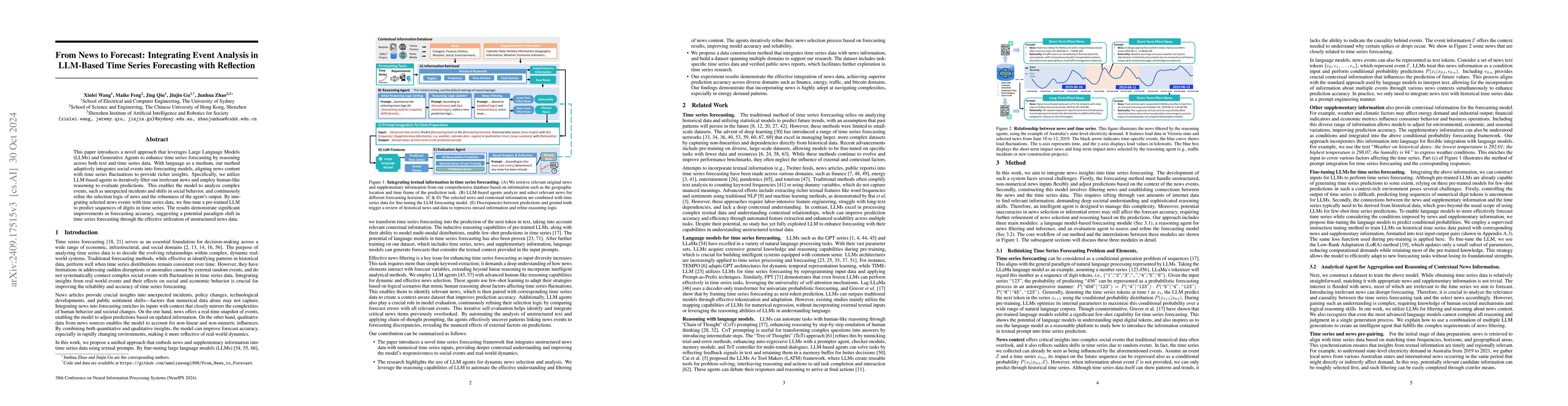 Thumbnail for From News to Forecast: Integrating Event Analysis in LLM-Based Time
  Series Forecasting with Reflection