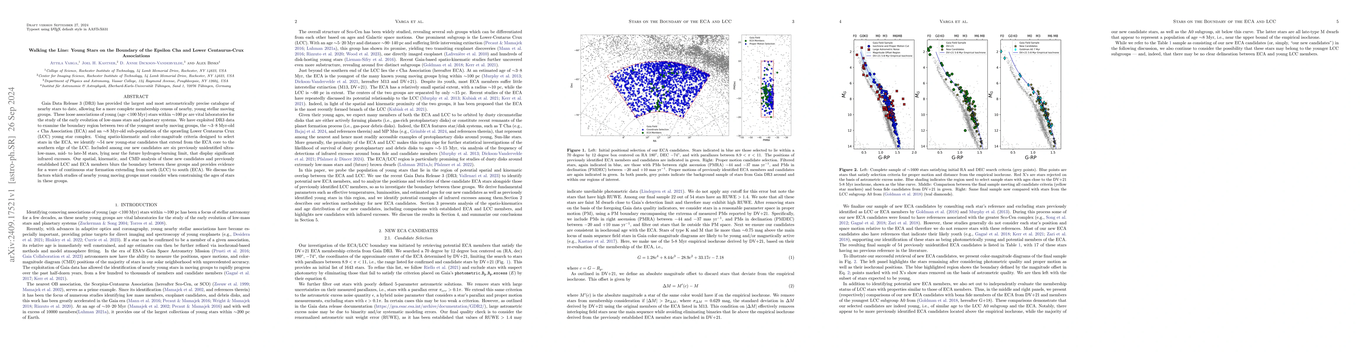 Thumbnail for Walking the Line: Young Stars on the Boundary of the Epsilon Cha and
  Lower Centaurus-Crux Associations
