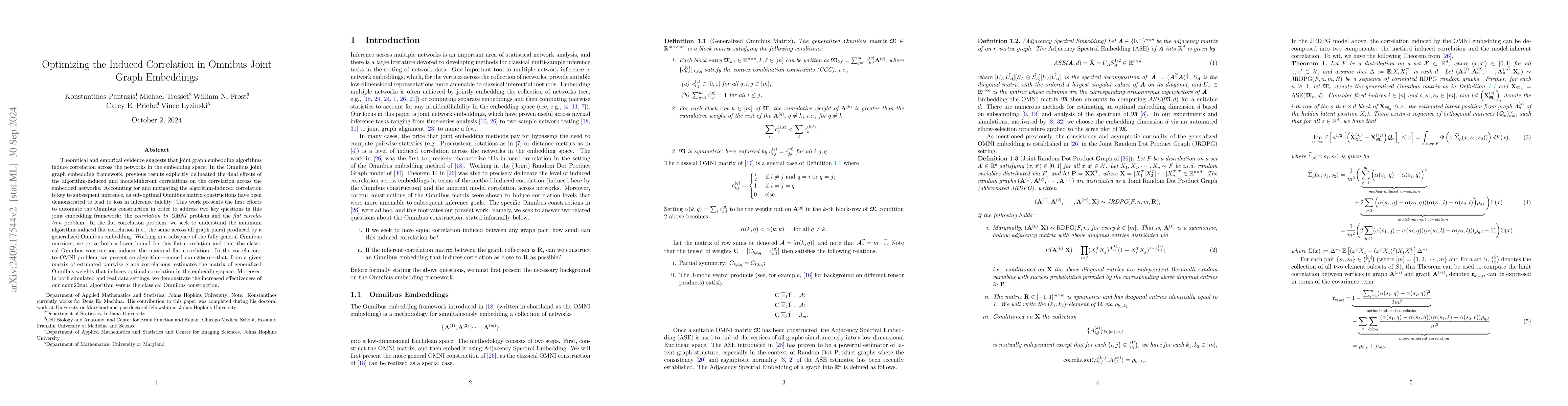 Thumbnail for Optimizing the Induced Correlation in Omnibus Joint Graph Embeddings