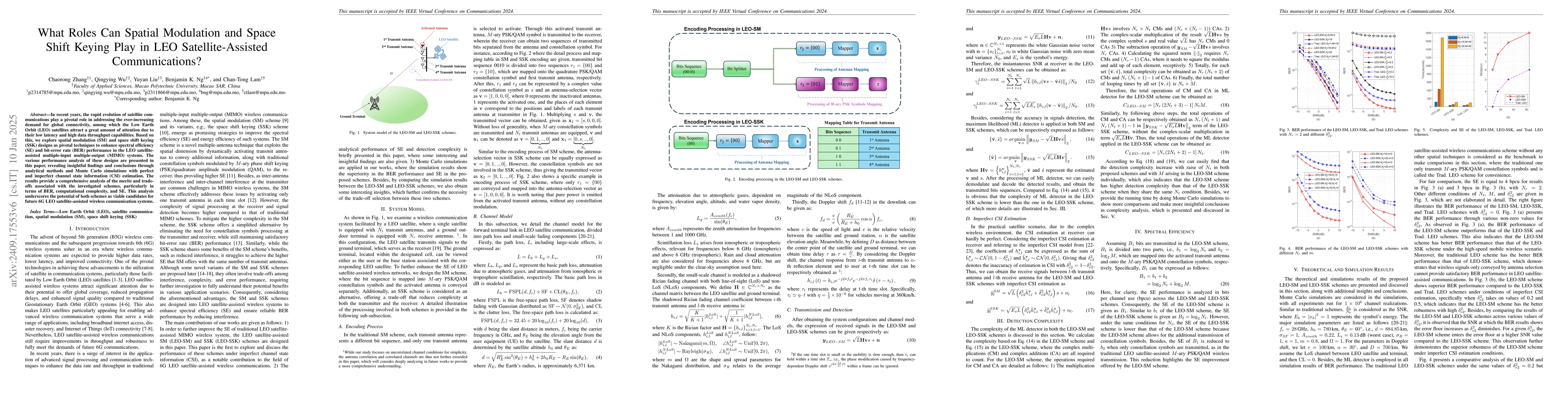 Thumbnail for What Roles can Spatial Modulation and Space Shift Keying Play in LEO
  Satellite-Assisted Communication?