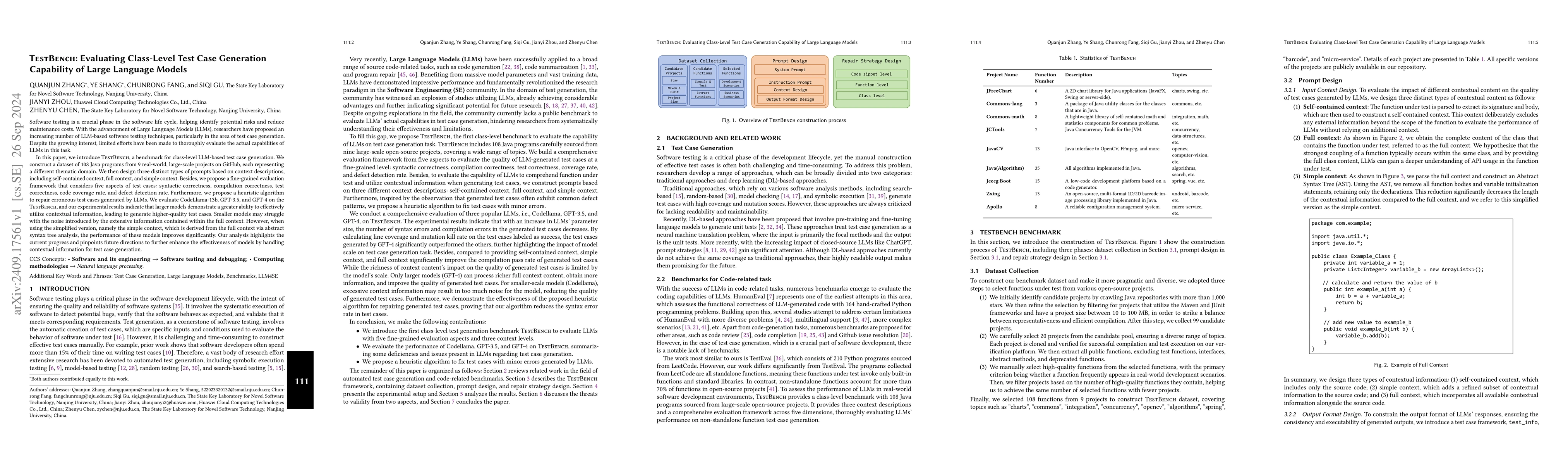 Thumbnail for TestBench: Evaluating Class-Level Test Case Generation Capability of
  Large Language Models