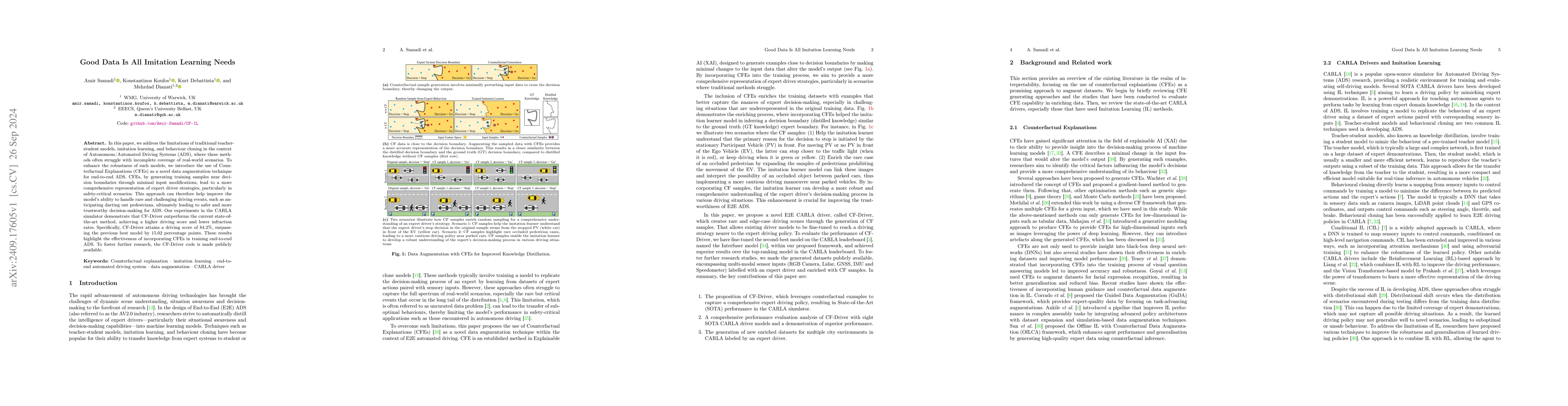Thumbnail for Good Data Is All Imitation Learning Needs