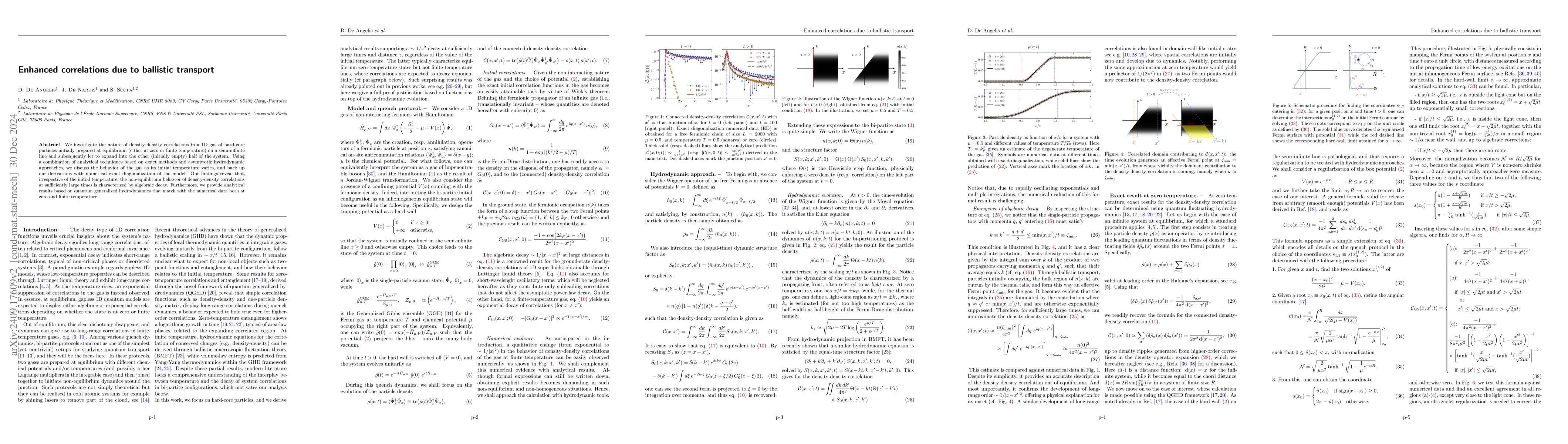 Thumbnail for Enhanced correlations due to ballistic transport
