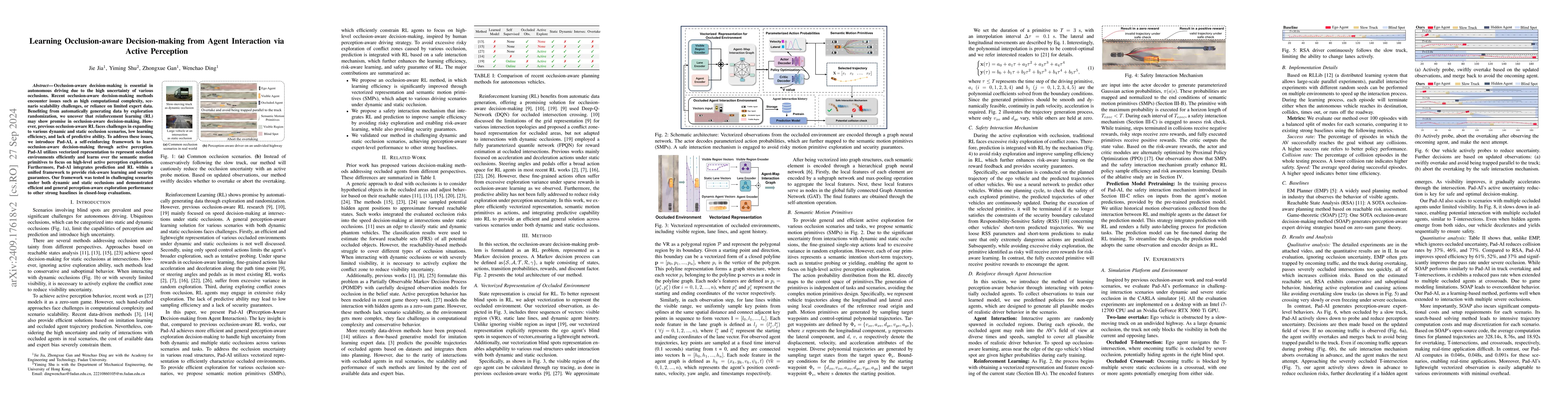 Thumbnail for Learning Occlusion-aware Decision-making from Agent Interaction via
  Active Perception