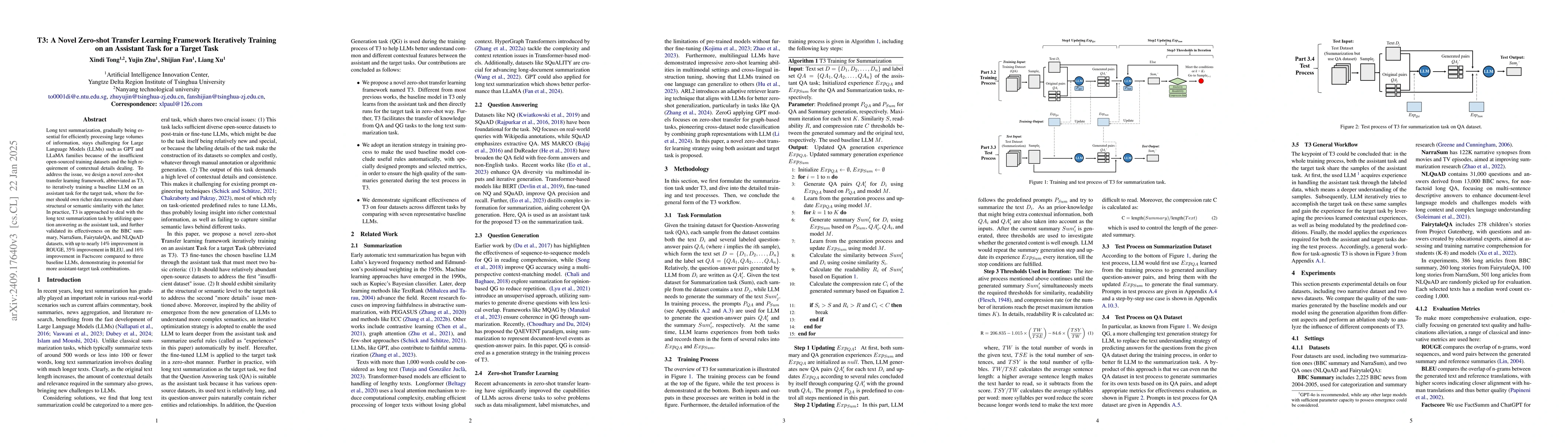 Thumbnail for T3: A Novel Zero-shot Transfer Learning Framework Iteratively Training
  on an Assistant Task for a Target Task