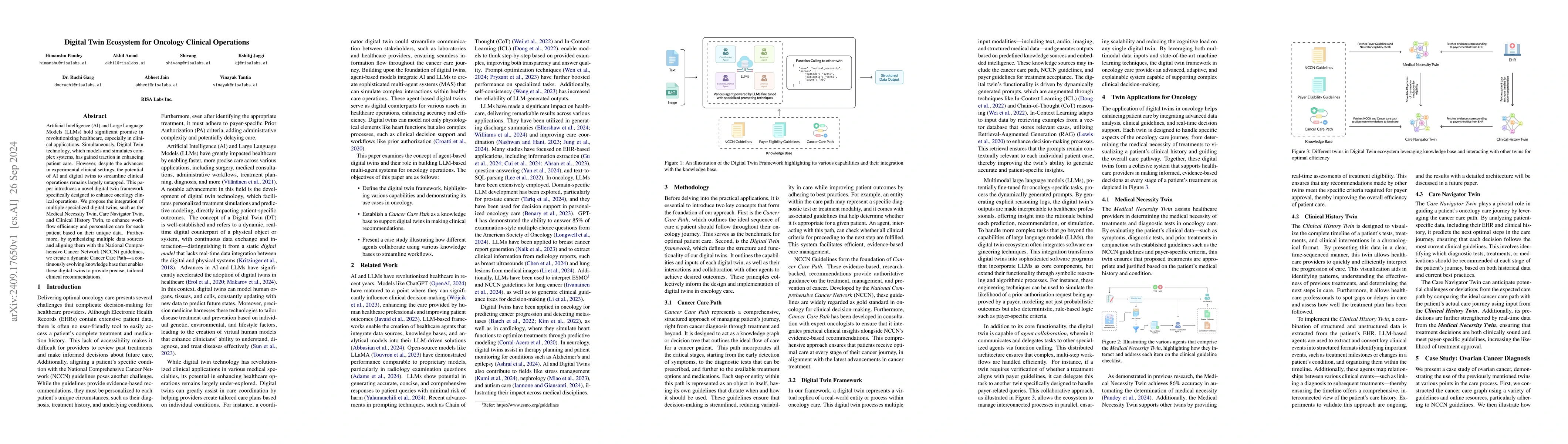 Thumbnail for Digital Twin Ecosystem for Oncology Clinical Operations