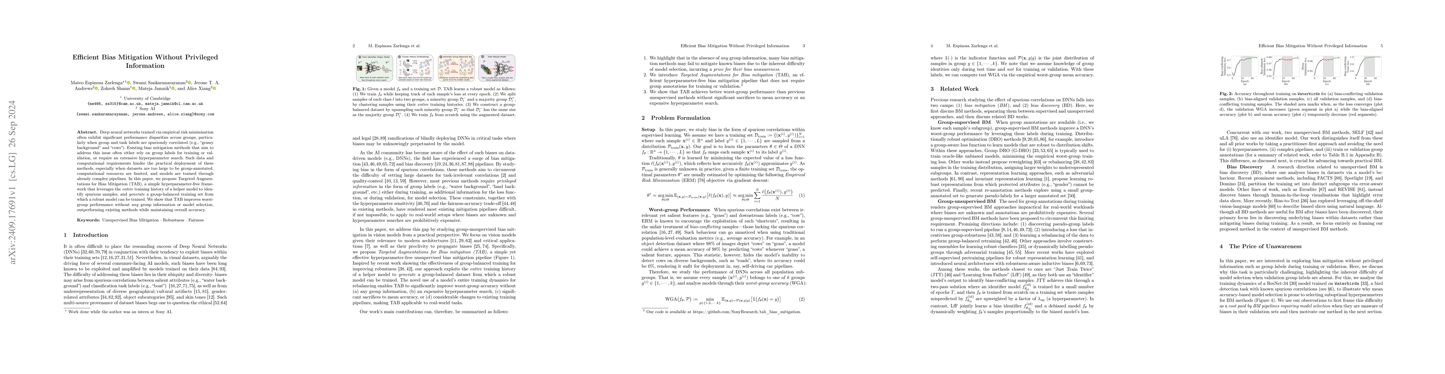 Thumbnail for Efficient Bias Mitigation Without Privileged Information