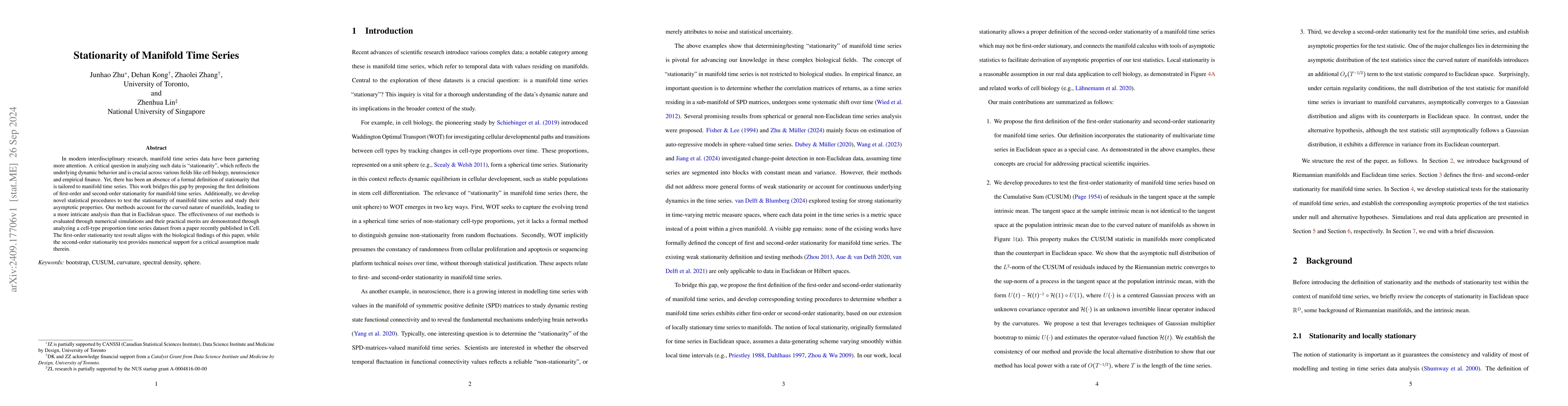 Thumbnail for Stationarity of Manifold Time Series