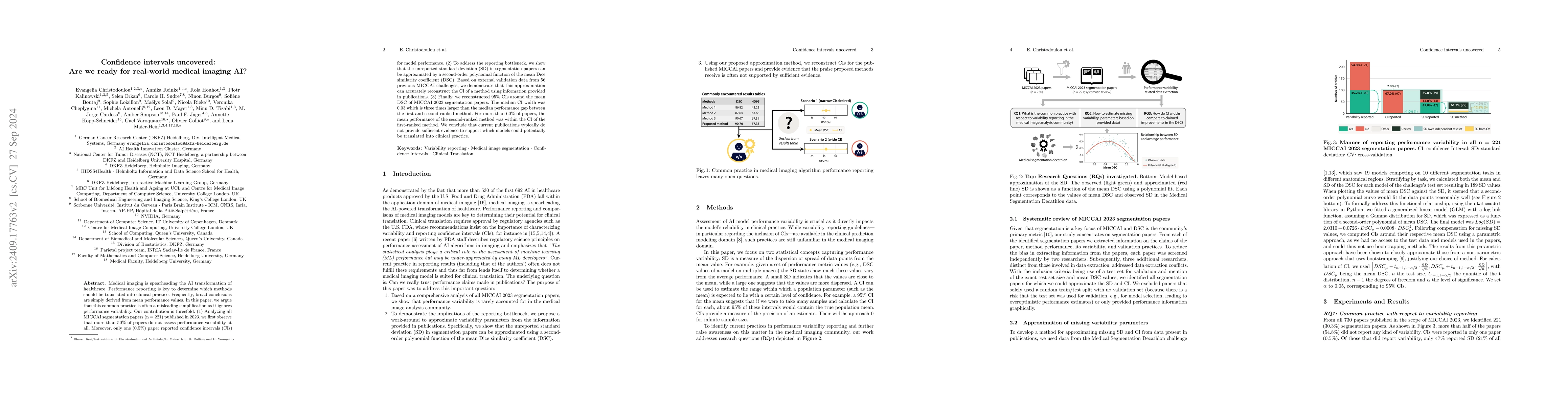 Thumbnail for Confidence intervals uncovered: Are we ready for real-world medical
  imaging AI?