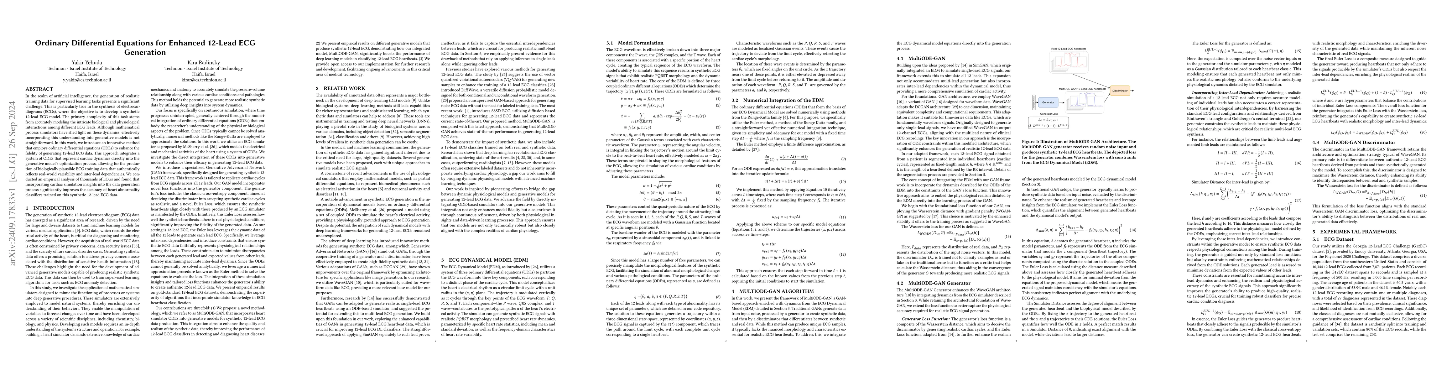 Thumbnail for Ordinary Differential Equations for Enhanced 12-Lead ECG Generation
