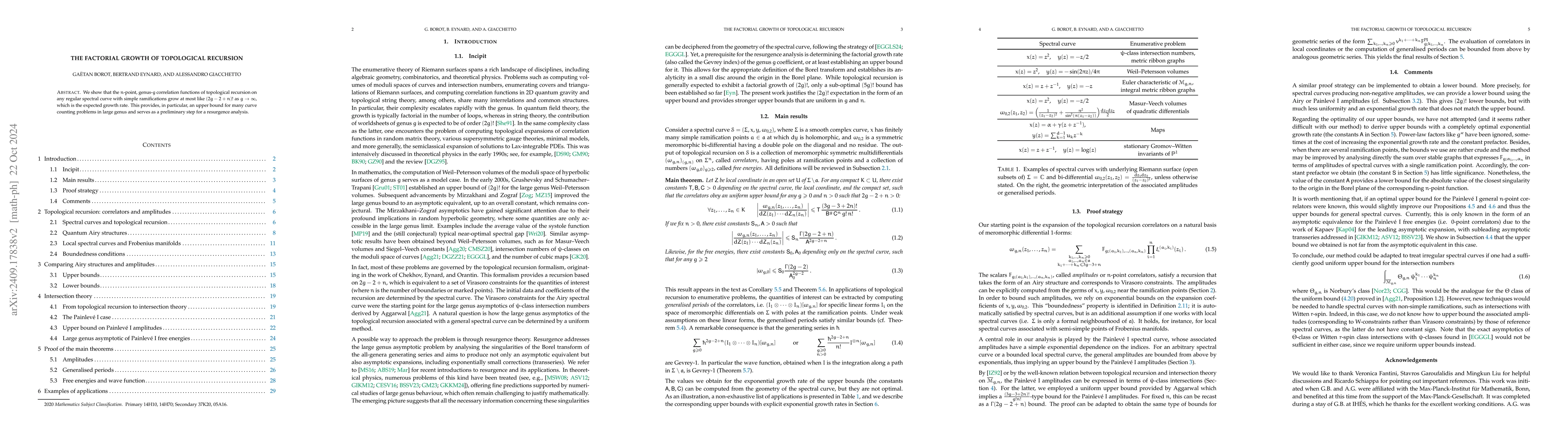 Thumbnail for The factorial growth of topological recursion