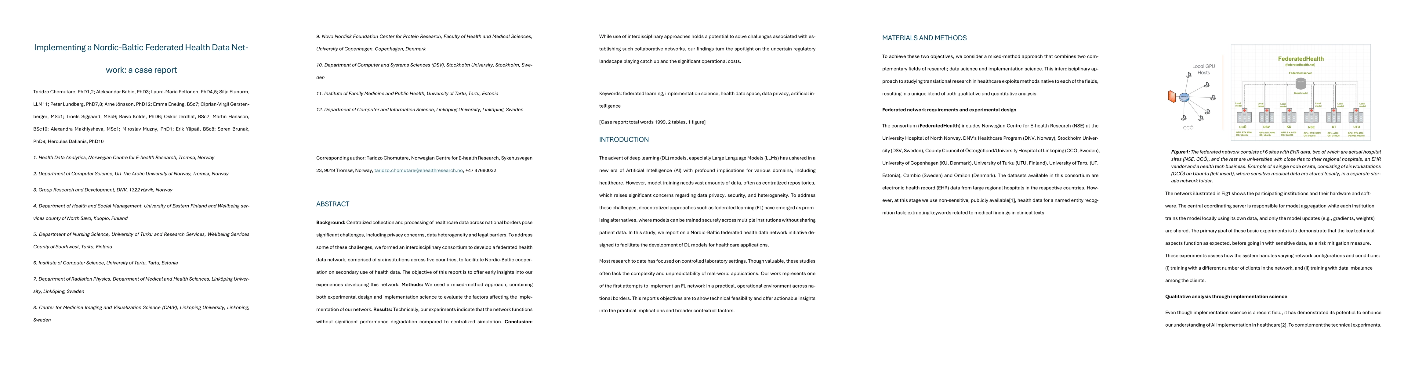 Thumbnail for Implementing a Nordic-Baltic Federated Health Data Network: a case
  report
