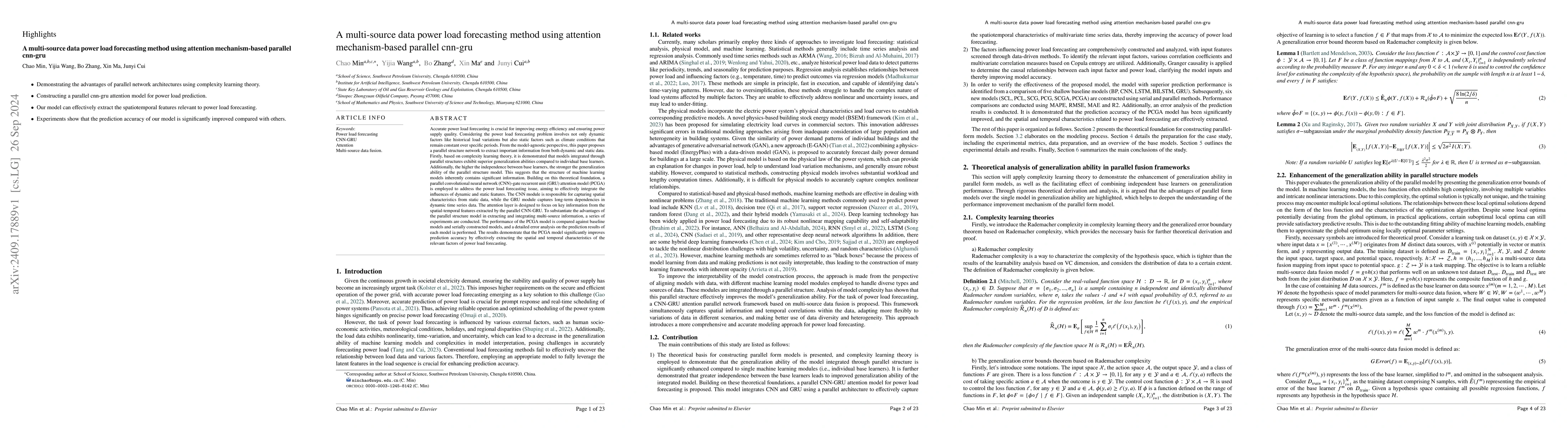 Thumbnail for A multi-source data power load forecasting method using attention
  mechanism-based parallel cnn-gru