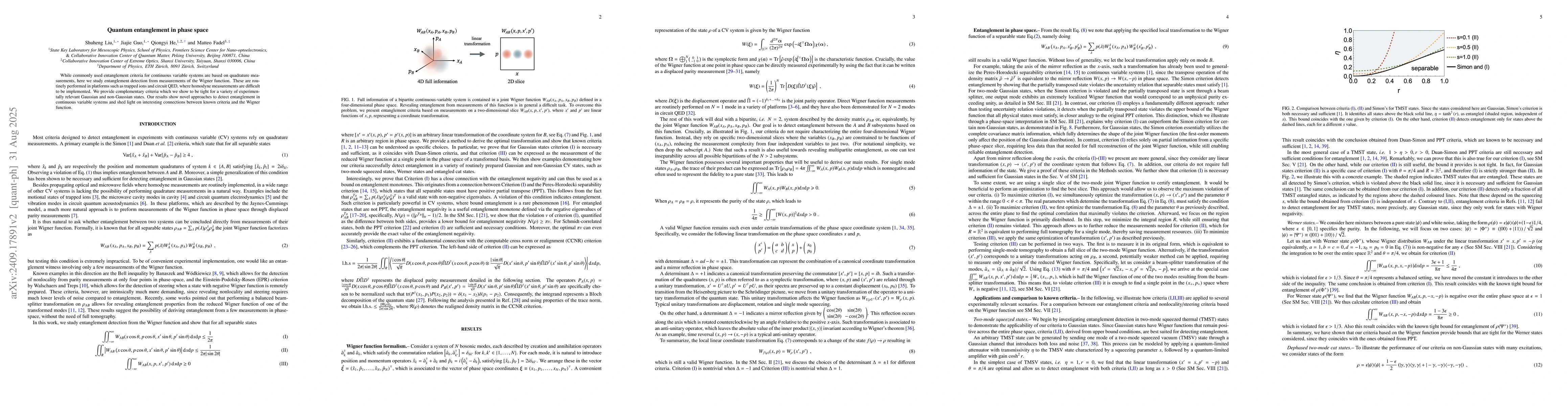 Thumbnail for Quantum entanglement in phase space
