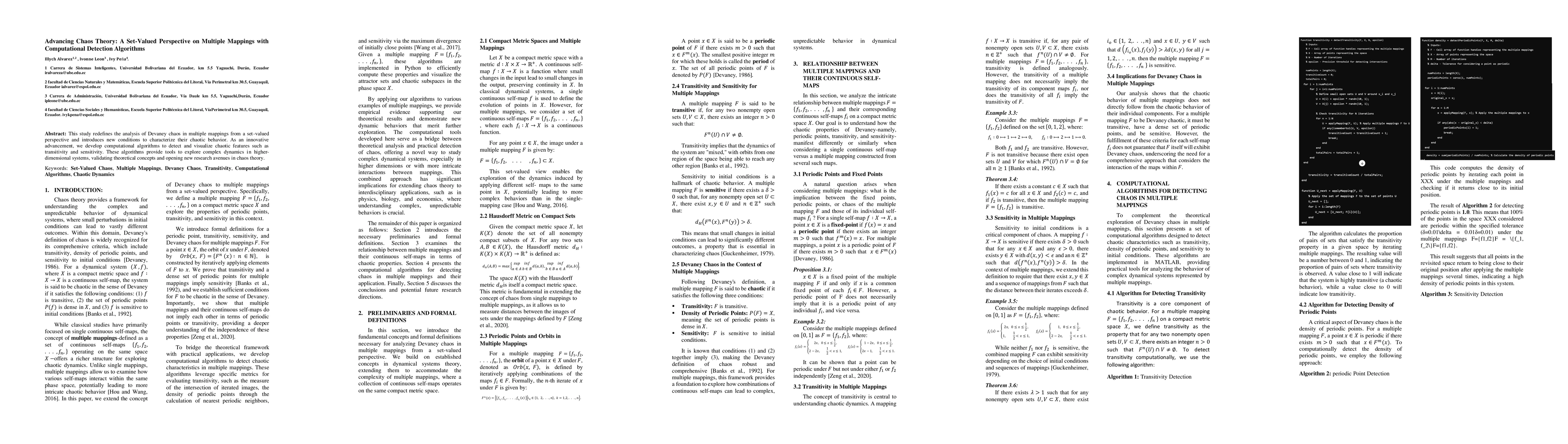 Thumbnail for Advancing Chaos Theory: A Set-Valued Perspective on Multiple Mappings
  with Computational Detection Algorithms