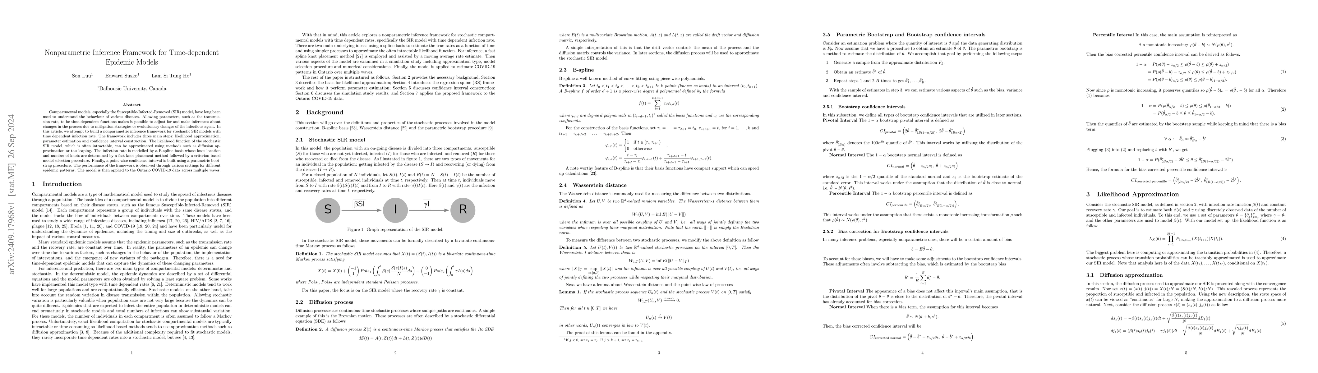 Thumbnail for Nonparametric Inference Framework for Time-dependent Epidemic Models