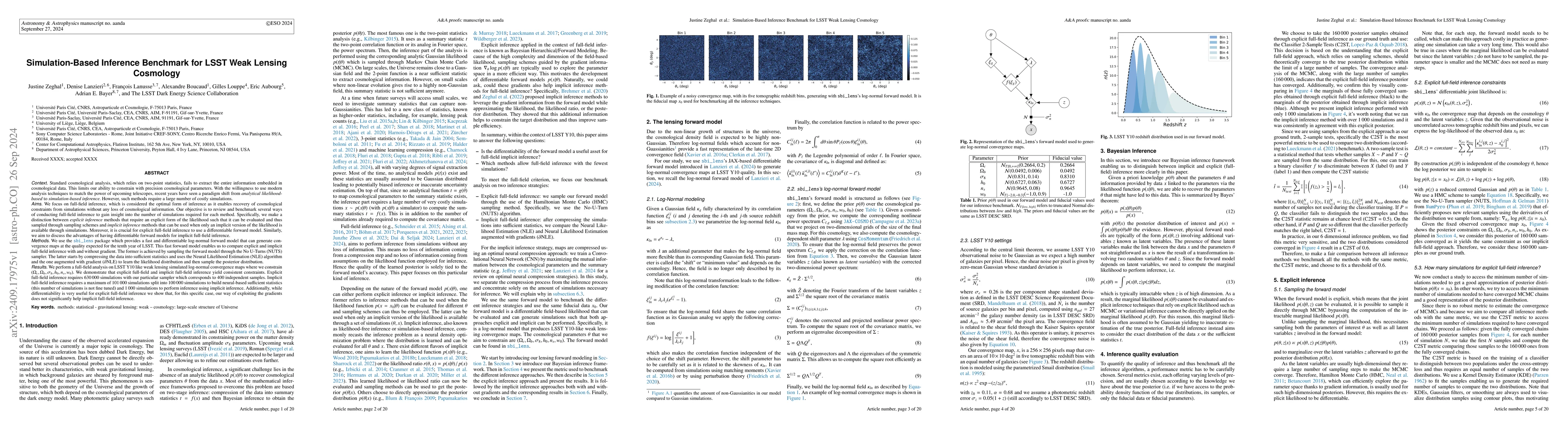 Thumbnail for Simulation-Based Inference Benchmark for LSST Weak Lensing Cosmology
