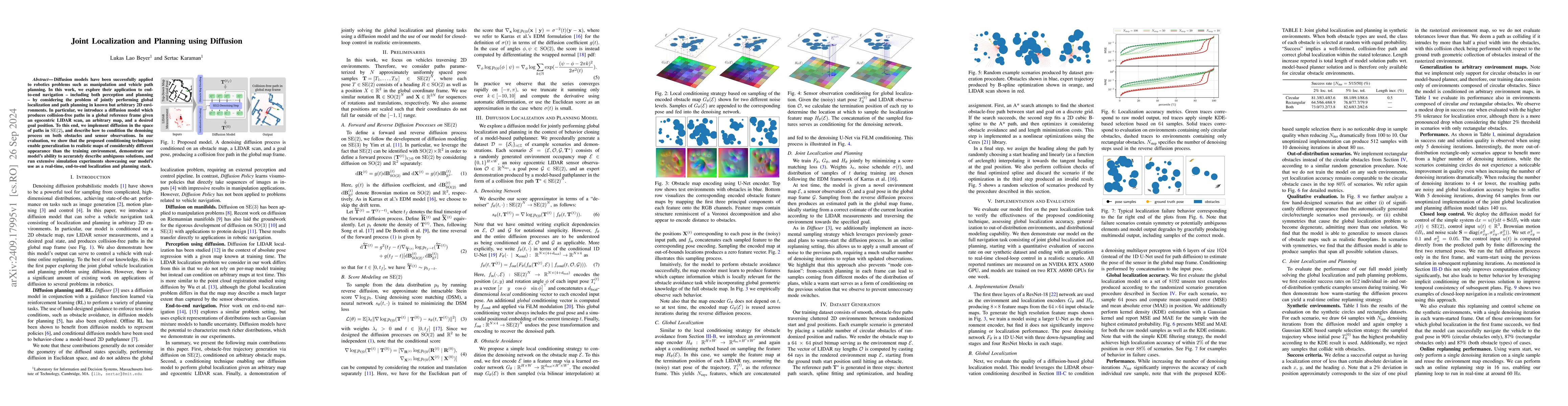 Thumbnail for Joint Localization and Planning using Diffusion