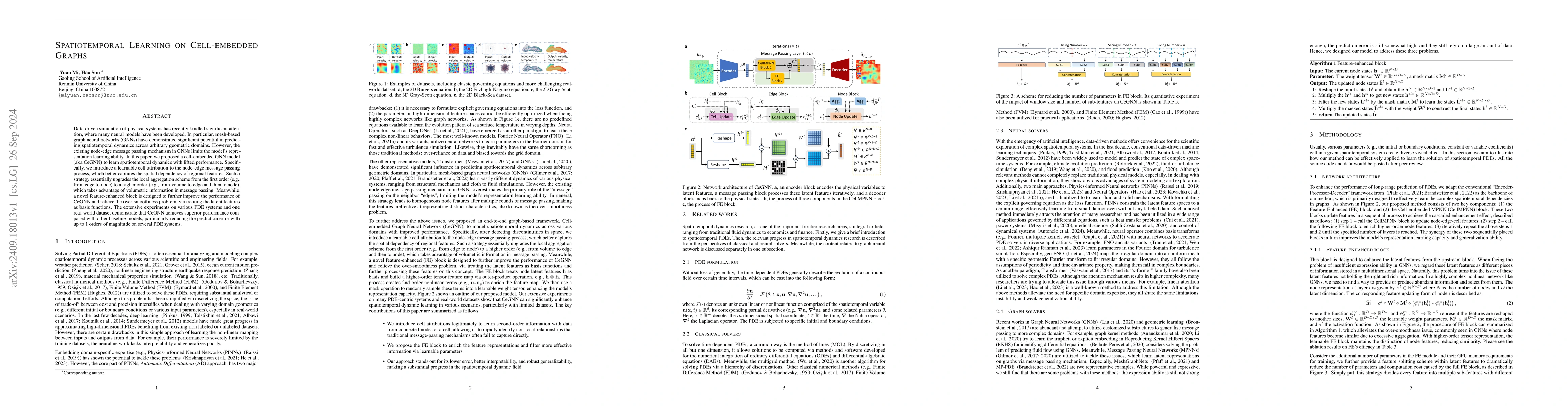 Thumbnail for Spatiotemporal Learning on Cell-embedded Graphs