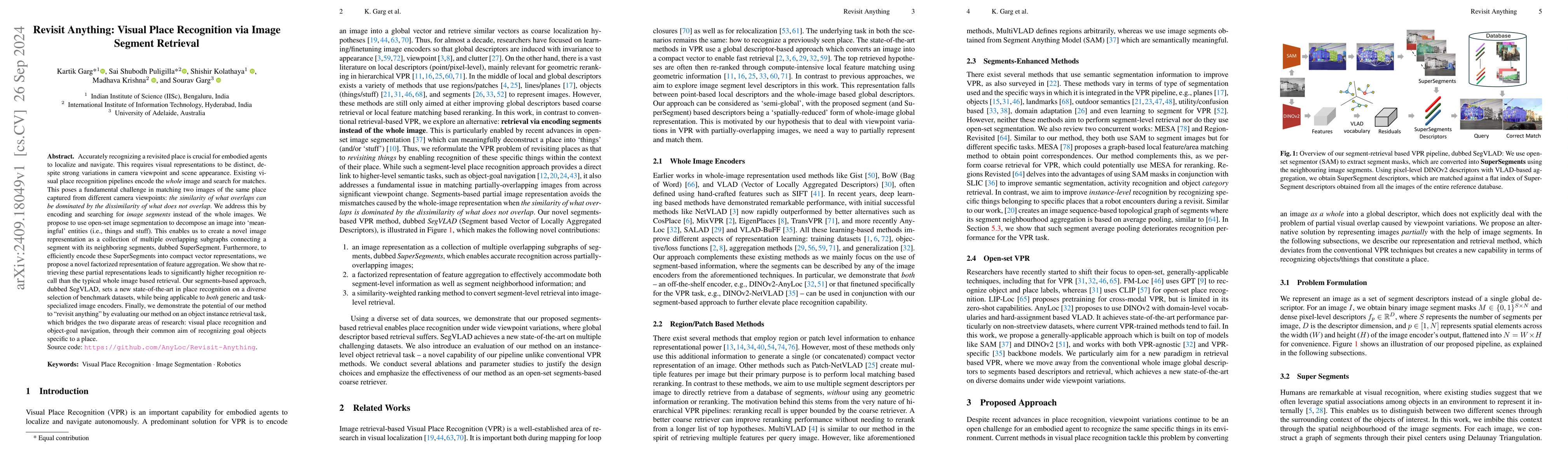 Thumbnail for Revisit Anything: Visual Place Recognition via Image Segment Retrieval
