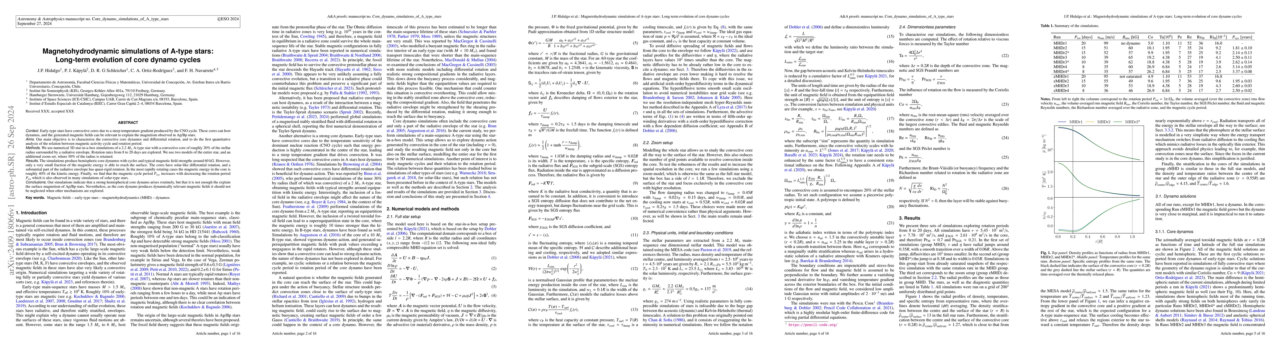 Thumbnail for Magnetohydrodynamic simulations of A-type stars: Long-term evolution of
  core dynamo cycles