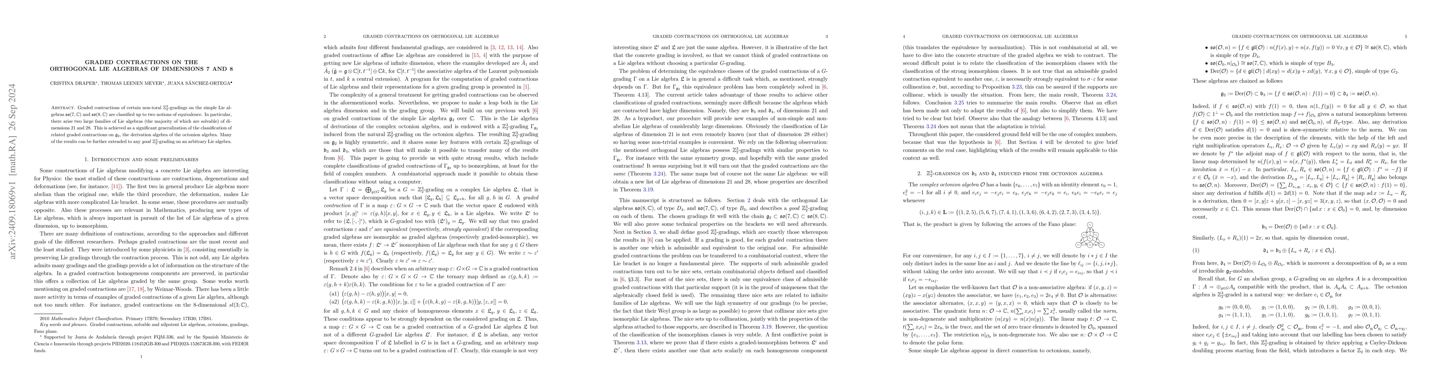Thumbnail for Graded contractions on the orthogonal Lie algebras of dimensions 7 and 8