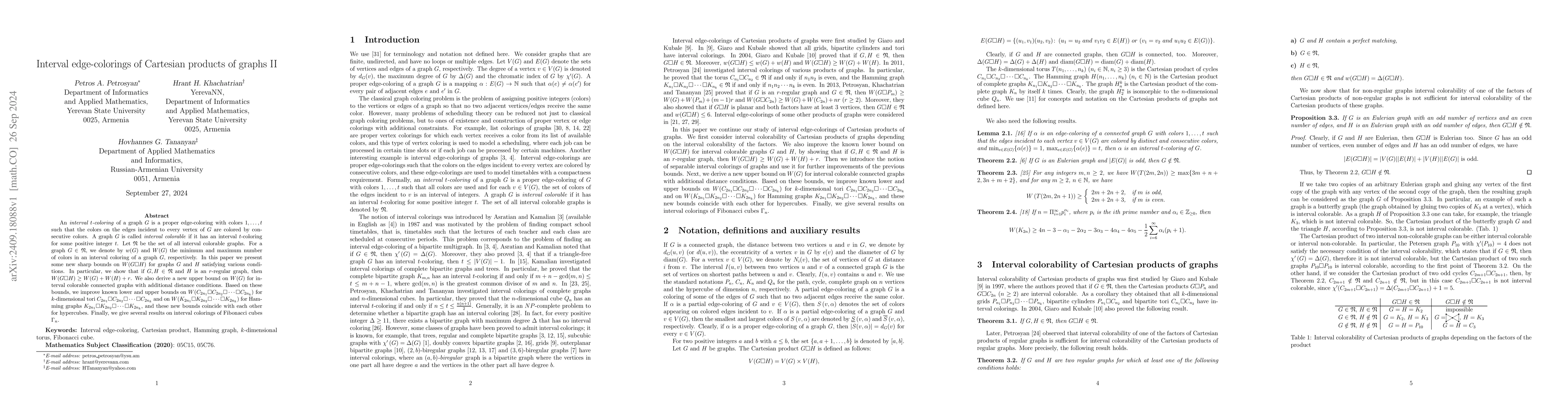 Thumbnail for Interval edge-colorings of Cartesian products of graphs II
