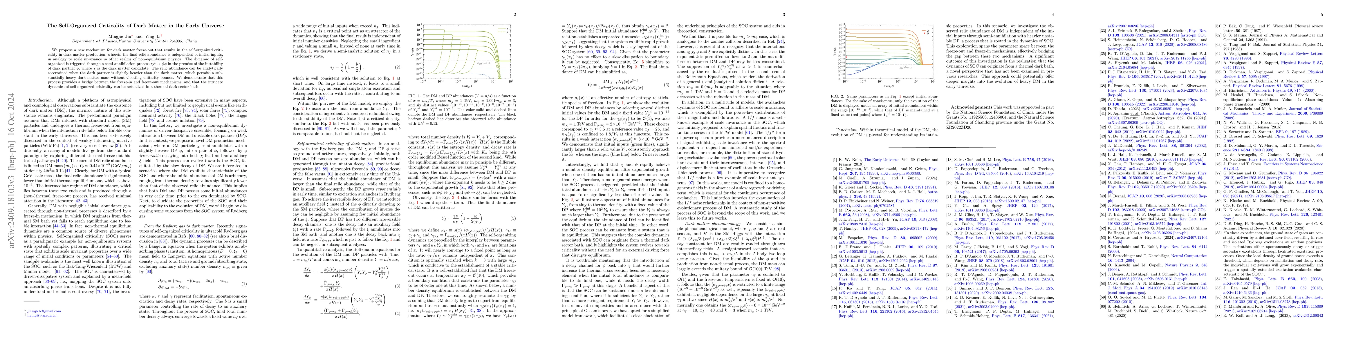 Thumbnail for The Self-Organized Criticality of Dark Matter in the Early Universe