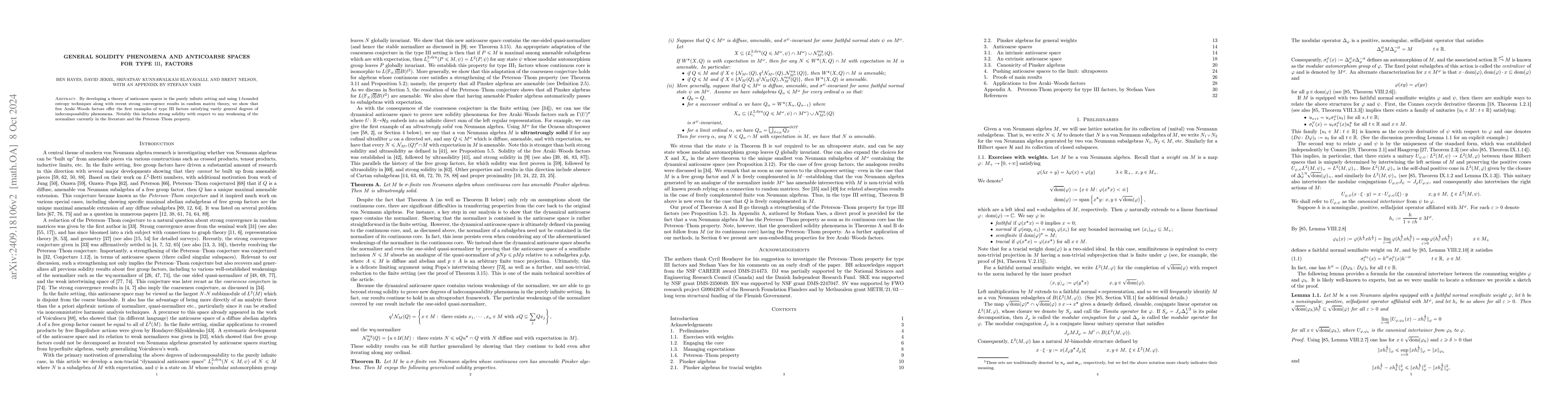 Thumbnail for General solidity phenomena and anticoarse spaces for type
  $\mathrm{III}_1$ factors