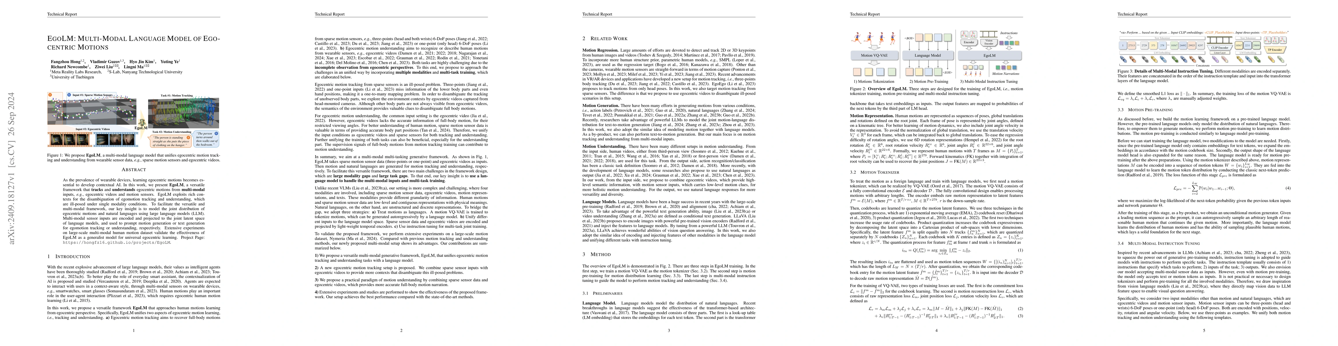Thumbnail for EgoLM: Multi-Modal Language Model of Egocentric Motions